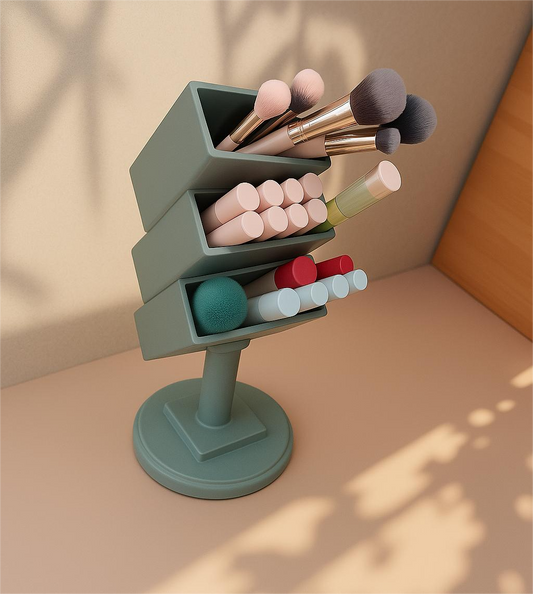 Beautiful Wooden Makeup Organizer