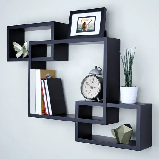 3 Boxes Intersecting Wall Shelf | Modern Wall Shelf