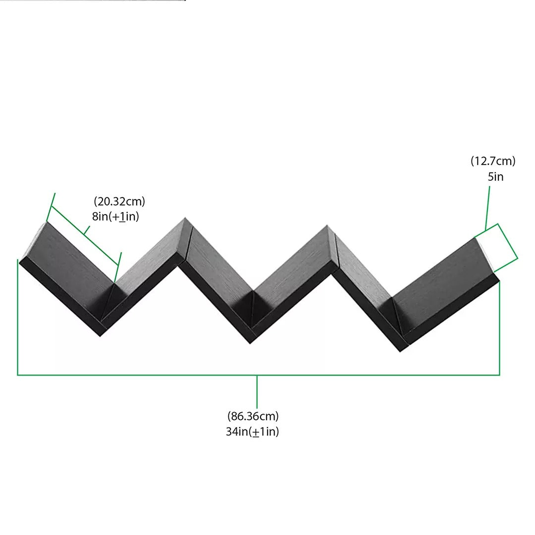 Set Of 2 W Shape Wall Shelves | Modern Shelves for Home