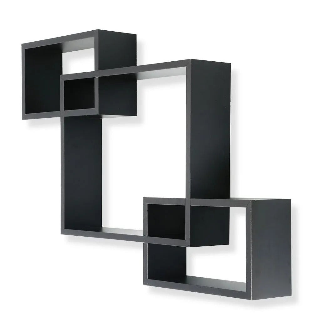 3 Boxes Intersecting Wall Shelf | Modern Wall Shelf