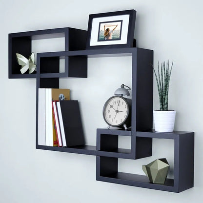 3 Boxes Intersecting Wall Shelf | Modern Wall Shelf