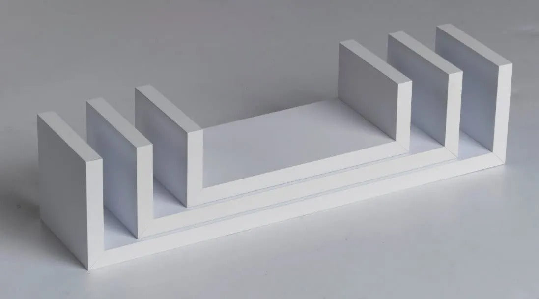 3pcs U Shaped Floating Wall Shelves