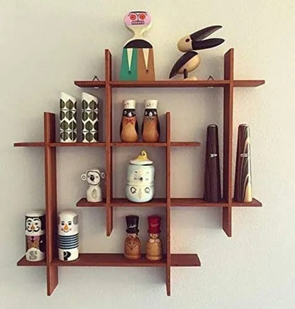 Two Square Interesting Floating Wall Shelf |  Modern Wall Shelf